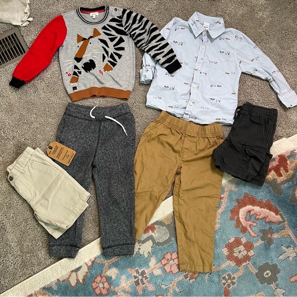 Toddler boy quality name brand clothing bundle cotton carters gap & catmini 3T - Picture 1 of 12